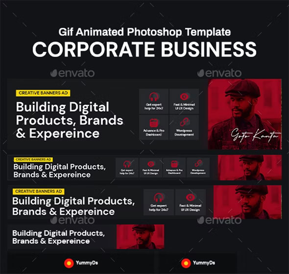 Spanduk GIF - Iklan Spanduk Bisnis Perusahaan
