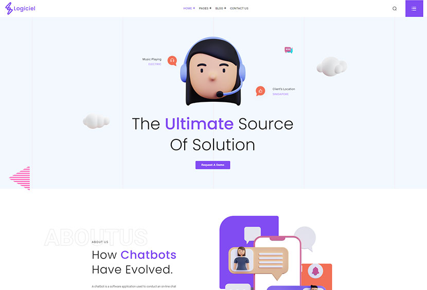 Logiciel - 技術和軟件服務 WordPress 登陸頁面