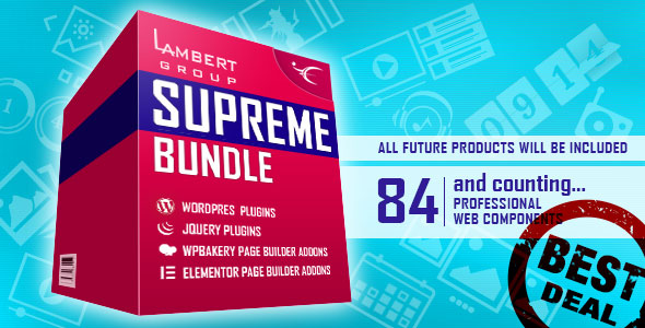 Pacchetto Supremo - WordPress - WP Bakery - Elementor - Plugin jQuery
