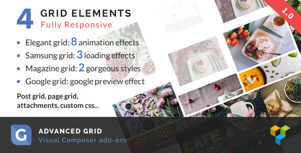 Componente aggiuntivo Advanced Grid WPBakery Page Builder