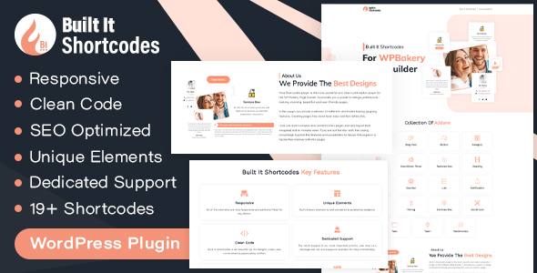 Built It - Ultimo plugin per WordPress Shortcode per WP Bakery Page Builder Extensions Addon