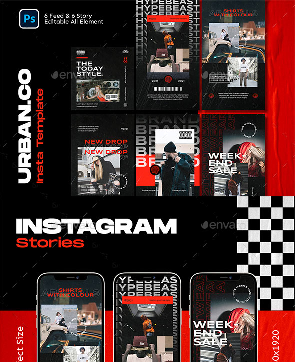 アーバンコ Instagram テンプレート