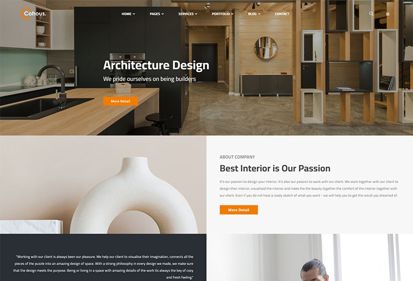 Cohous - İç Mekan WordPress Teması