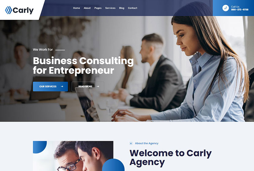 Carly - 다목적 비즈니스 WordPress 테마