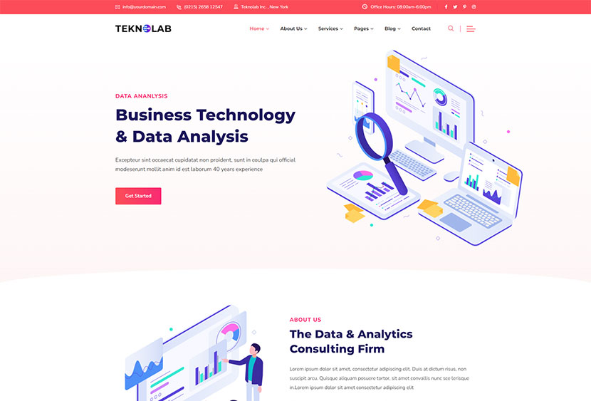 Teknolab - WordPress-Thema für Technologie- und IT-Lösungen
