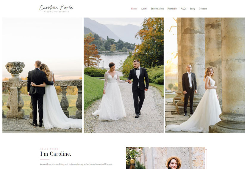 Ckarla - Hochzeitsfotografie WordPress Theme