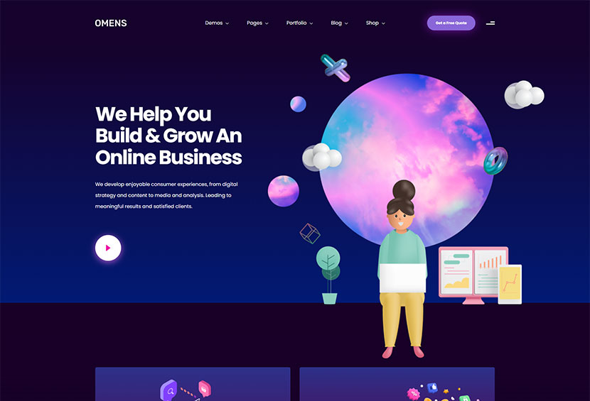Omens - Çok Amaçlı Yaratıcı WordPress Teması
