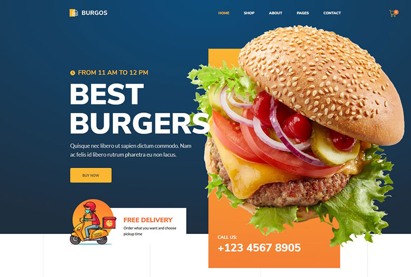Burgos – Street Food WordPress-Thema