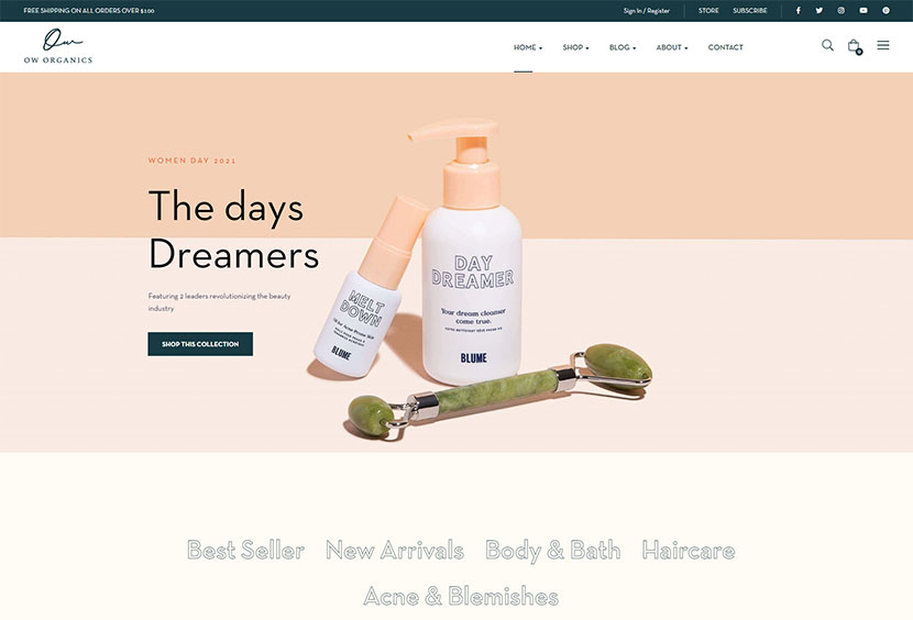 Oworganic - 다목적 WooCommerce WordPress 테마