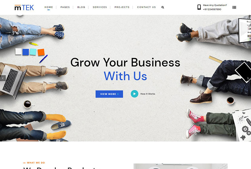 MightyTek IT 서비스 및 기술 WordPress 테마