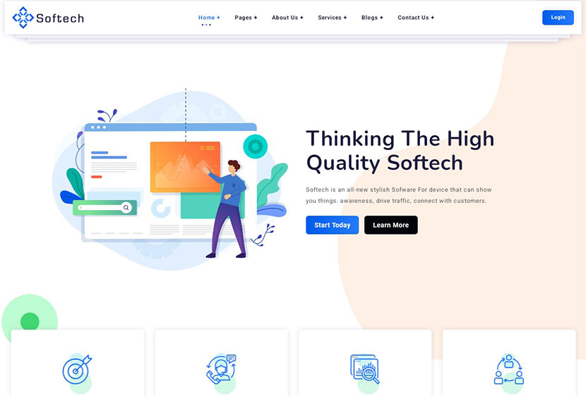 Softech - Tema WordPress Perangkat Lunak & Halaman Arahan