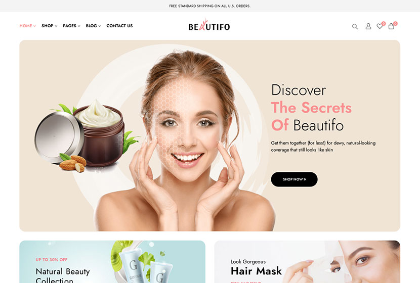 Beautifo ​​- Thème WordPress Beauté WooCommerce