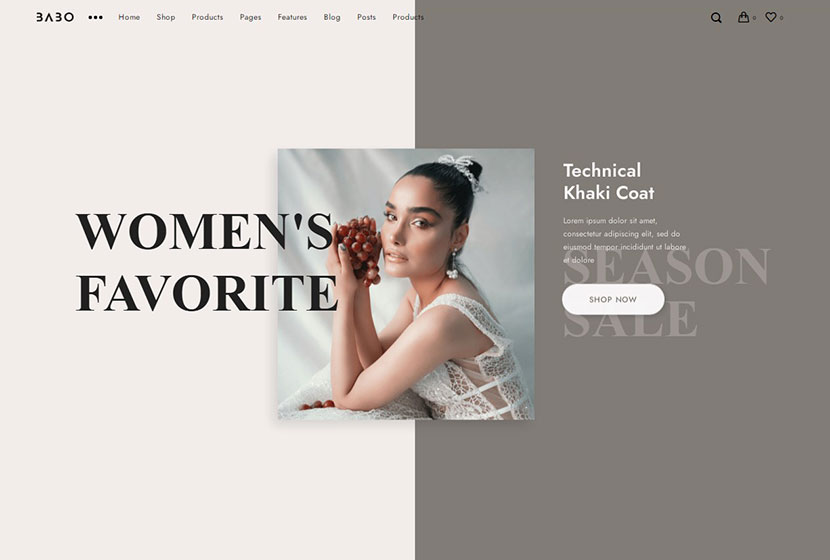 Babo - Thème WooCommerce moderne et flexible