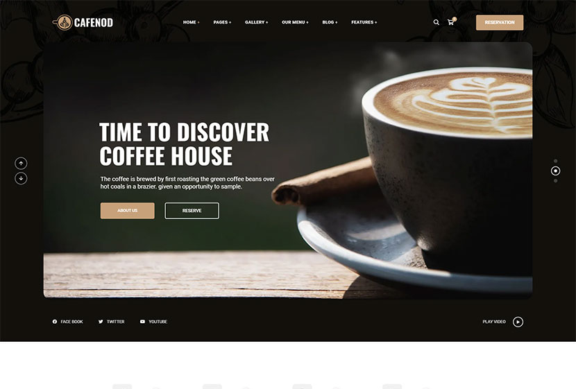 Cafenod - Tema WordPress della caffetteria
