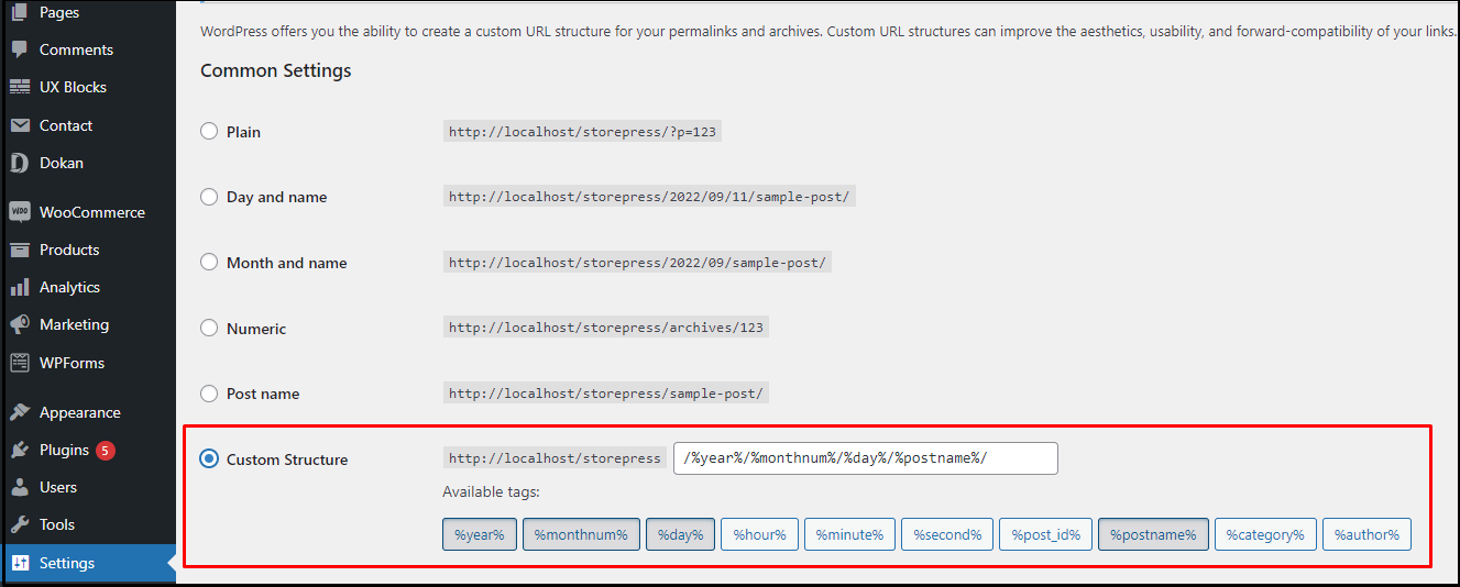 在 WordPress 中創建自定義永久鏈接