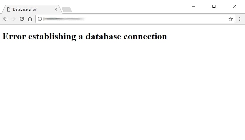 如何修复在 WordPress 3 中建立数据库连接的错误 Error Establishing a Database Connection Example