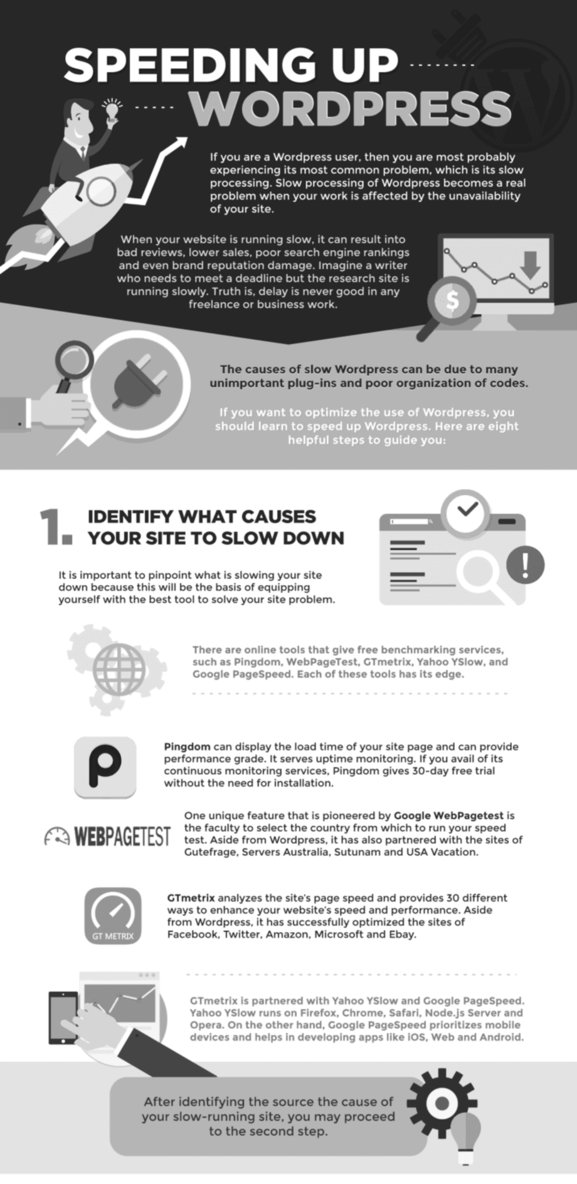 WordPress をスピードアップする方法 - ステップバイステップガイド 2022 10 How To Speed Up WordPress Infographic Section 1