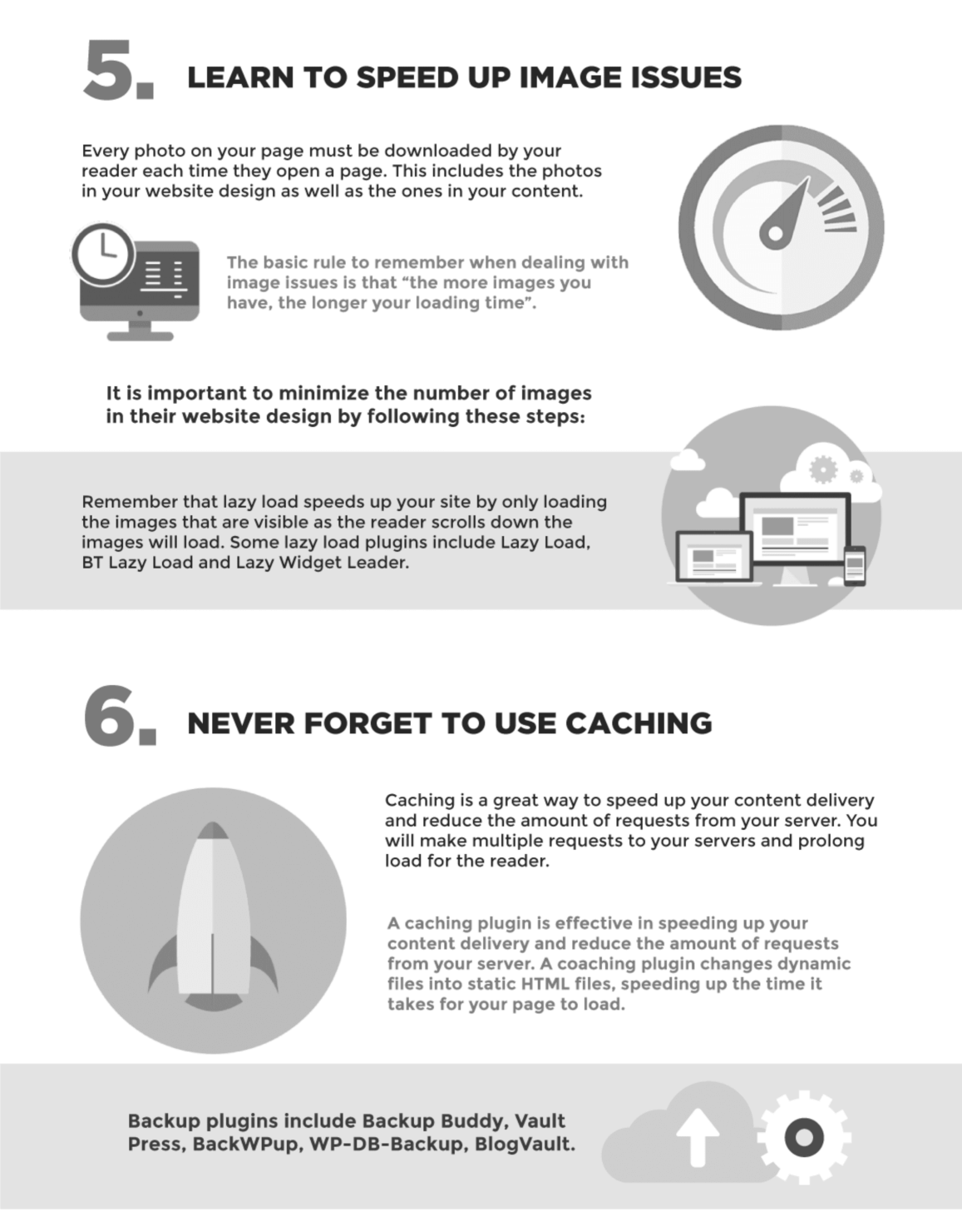 WordPress をスピードアップする方法 - ステップバイステップガイド 2022 12 How To Speed Up WordPress Infographic Section 3