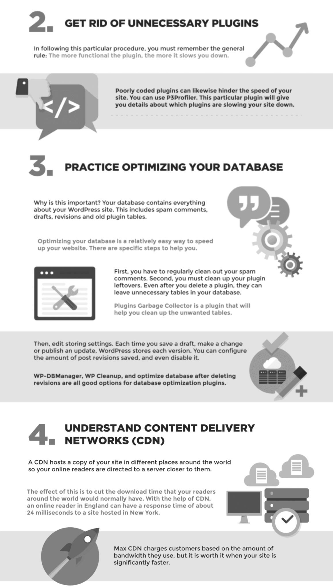 WordPress をスピードアップする方法 - ステップバイステップガイド 2022 11 How To Speed Up WordPress Infographic Section 2