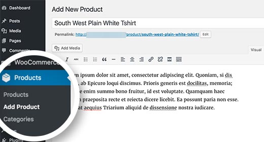 WordPress에서 전자 상거래 상점을 만드는 방법(2022) 6 add new product woocommerce page