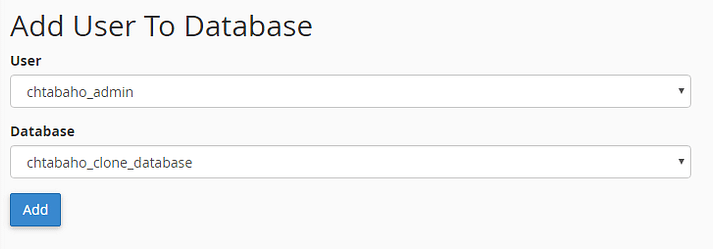 WordPress 사이트 복제 및 준비 방법(2022) 6 page for adding user to database