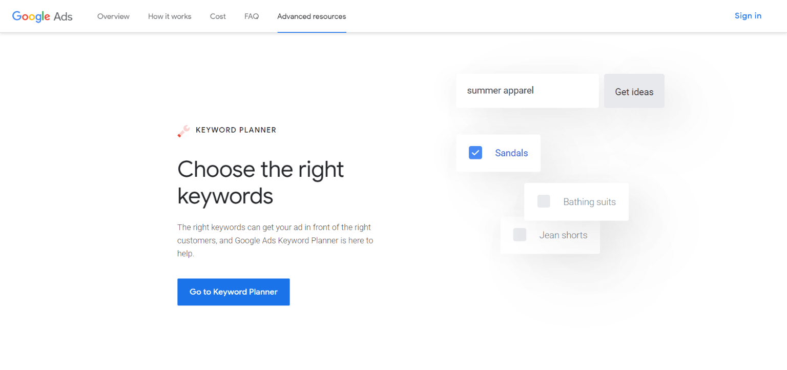 Come scoprire se le tue idee di nicchia sono redditizie - Google Keyword Planner