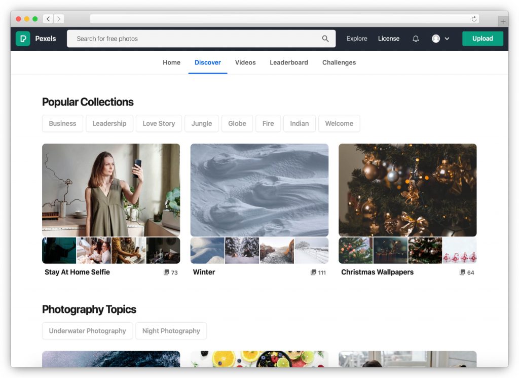 Pexels - Website für kostenlose Stock-Fotos