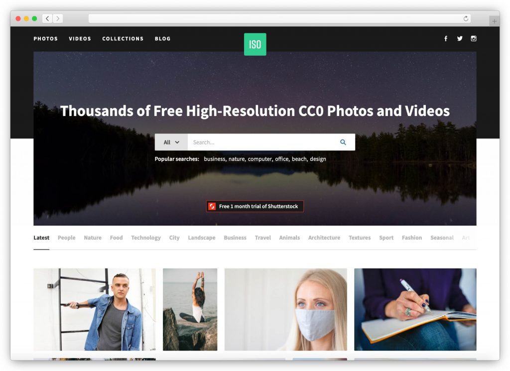 ISO Republic - Stockfoto-Website