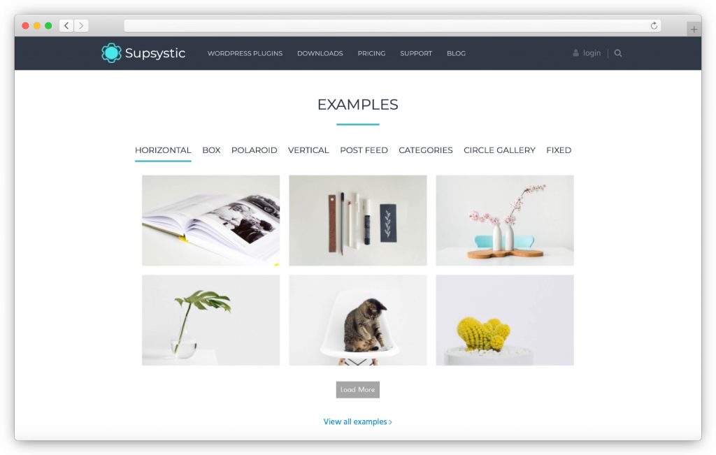 Supsystic-Schnittstelle - WP-Galerie-Plugin