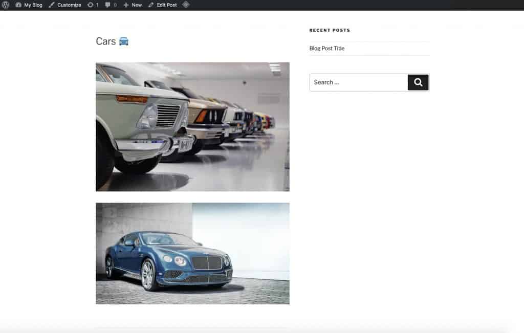 WordPress'te bir resim galerisi oluşturun