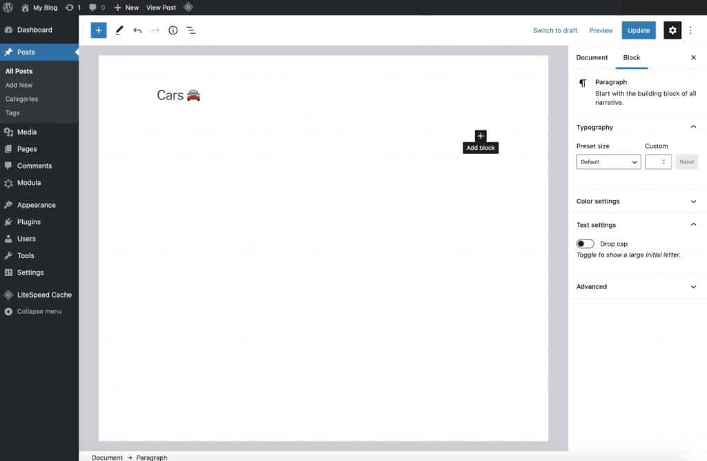 WordPress'te bir resim galerisi oluşturun