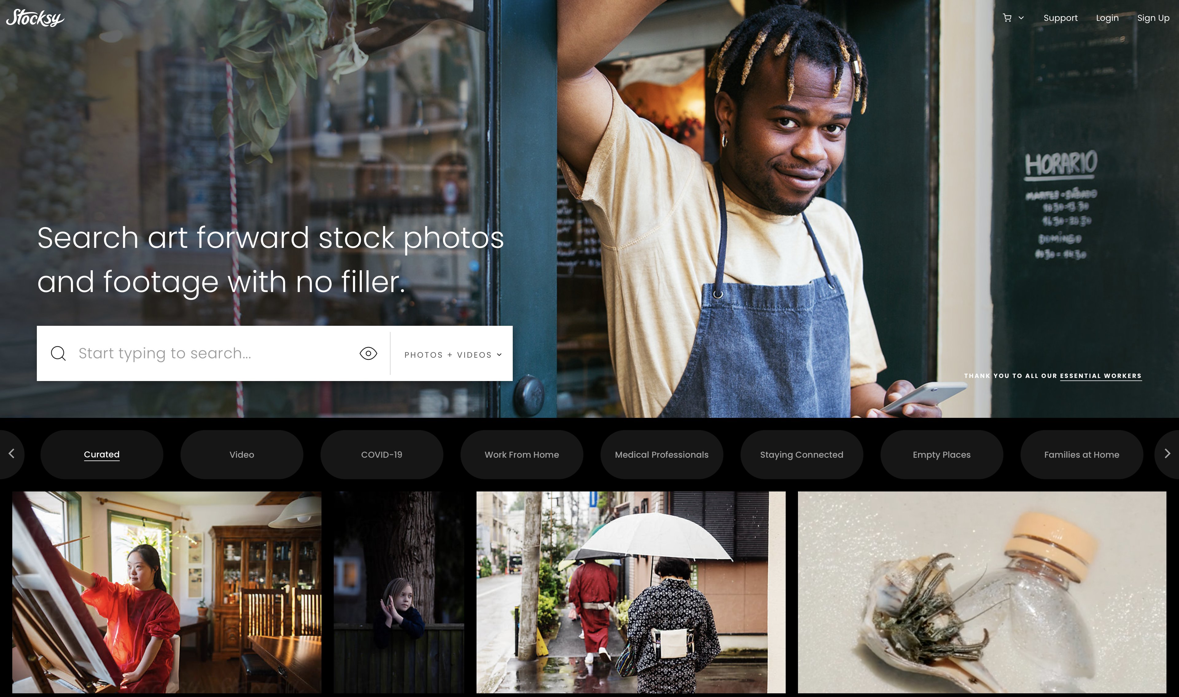 Venda fotos online com Stocksy