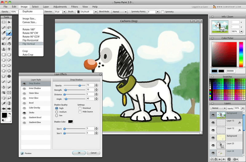 بديل Sumopaint للفوتوشوب