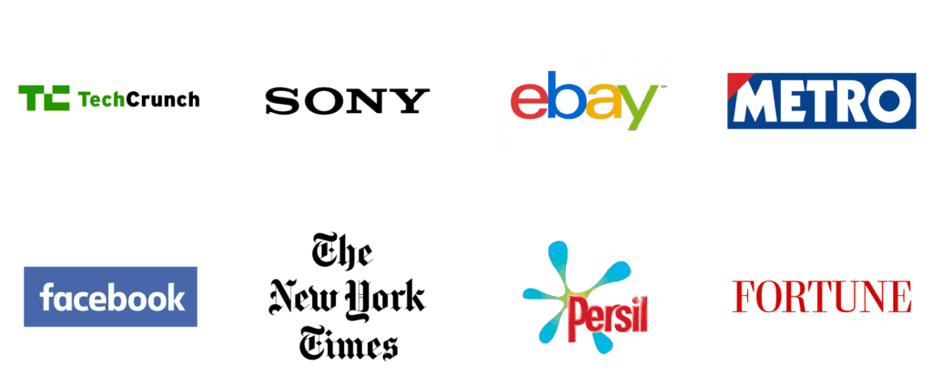 تثق العديد من شركات المؤسسات في WordPress ، وهنا عدد قليل منها: TechCrunch و Sony و ebay و Metro و facebook و The New York Times و Persil & Fortune