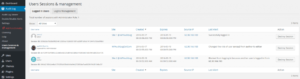 Gestione sessioni utente WP Activity Log
