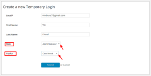 Crea login temporaneo WordPress