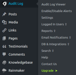 Installazione registro attività WP