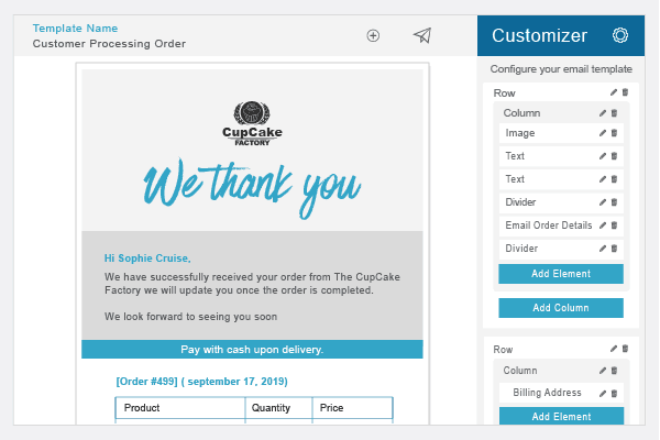 مخصص البريد الإلكتروني لواجهة البرنامج المساعد WooCommerce