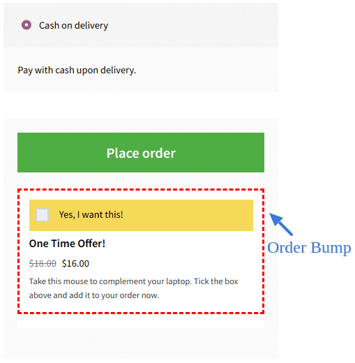 Düğme örneğinden sonra WooCommerce sipariş çarpması
