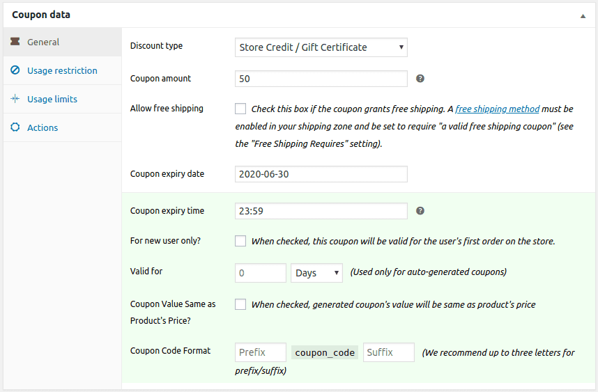 Créer un crédit de boutique WooCommerce