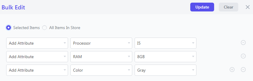 Adicione vários atributos em uma única operação de edição em massa no WooCommerce