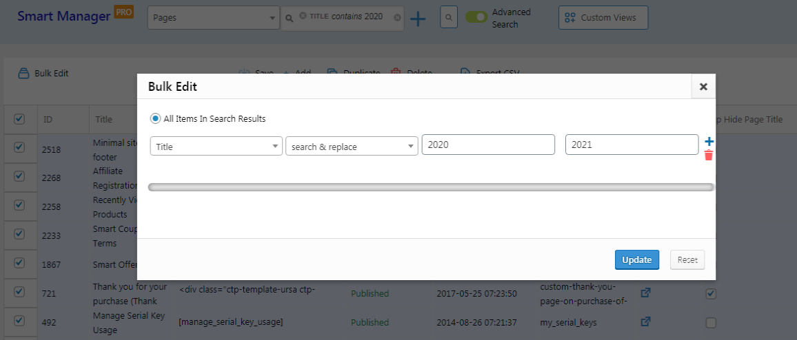 تحرير عنوان المنشور بالجملة WordPress WooCommerce