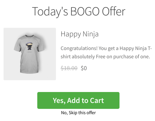 WooCommerce BOGO オファー