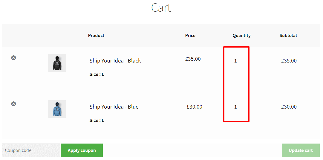 تباع أشكال منتجات WooCommerce بشكل فردي