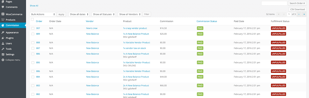 عمولة بائعي منتجات WooCommerce