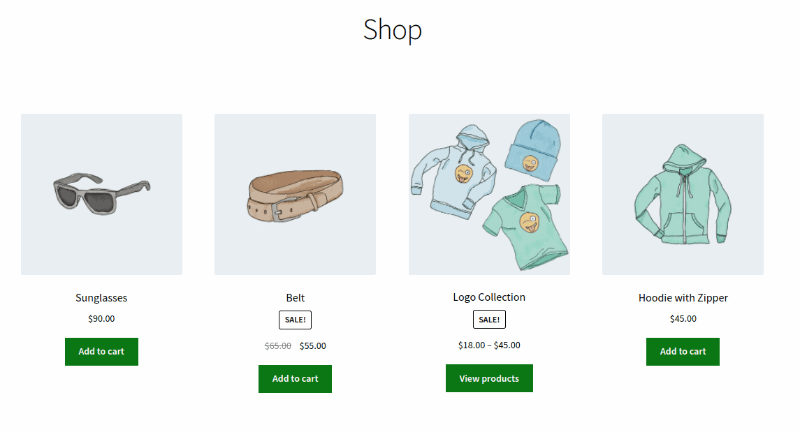 WooCommerce tombol tambahkan ke keranjang di halaman toko