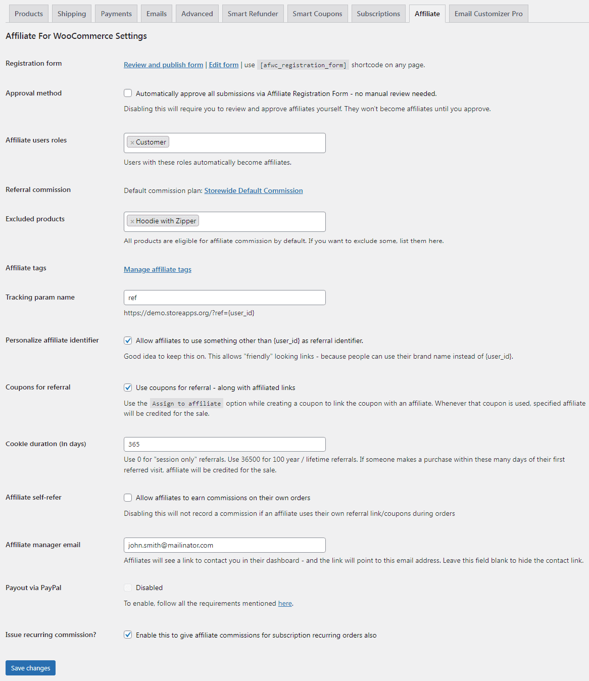 Партнерка для настроек WooCommerce