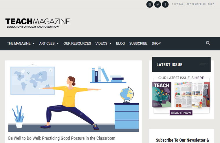 TEACH Magazine en ligne pour les enseignants