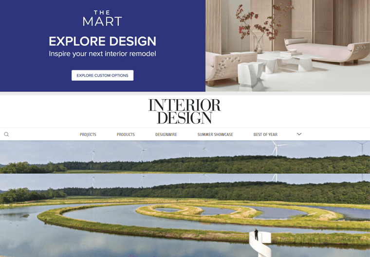 Magazine de design d'intérieur