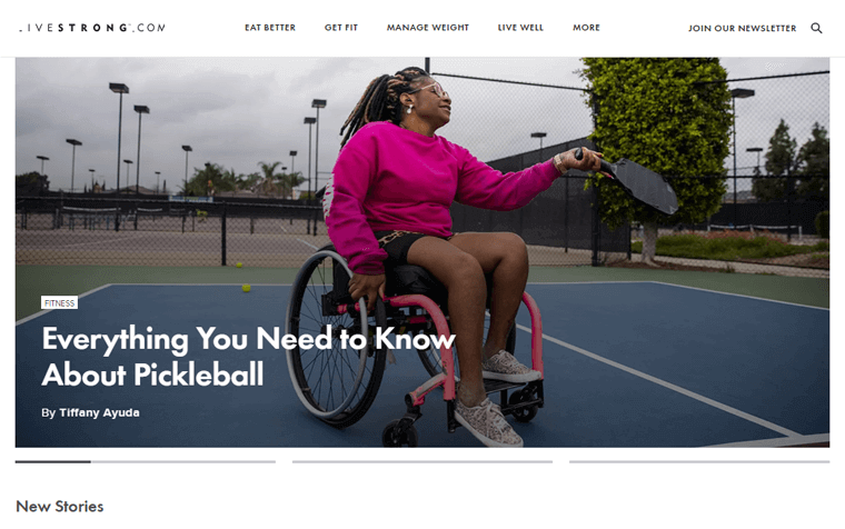 Site Web du magazine Livestrong Livestyle